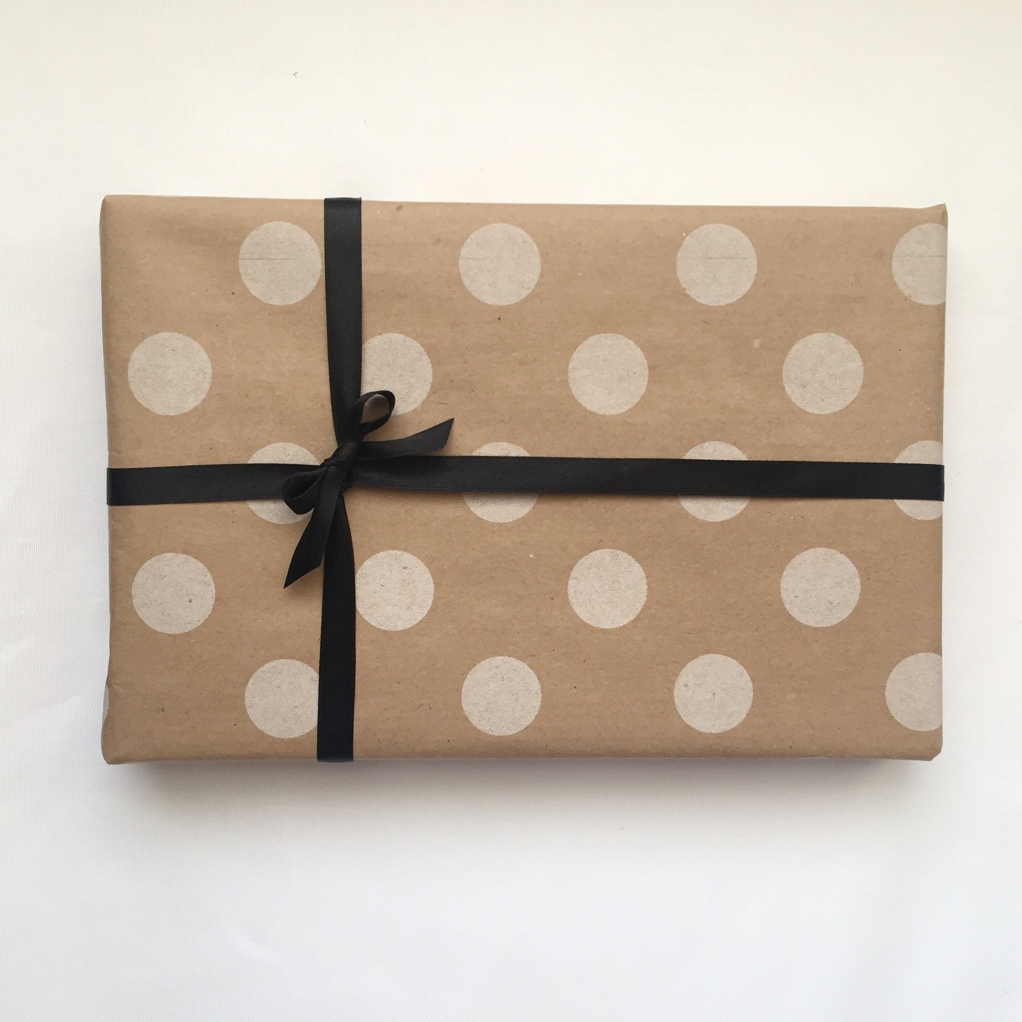 Wrapping Paper  Gold Foil Polka Dot – Black Bow Studio