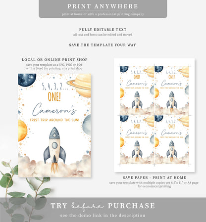 Space White | Printable Juice Pouch Label Template