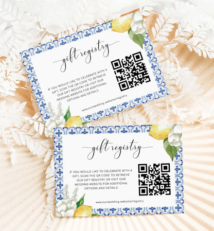 The Med Lemons | Printable QR Wishing Well Card Template