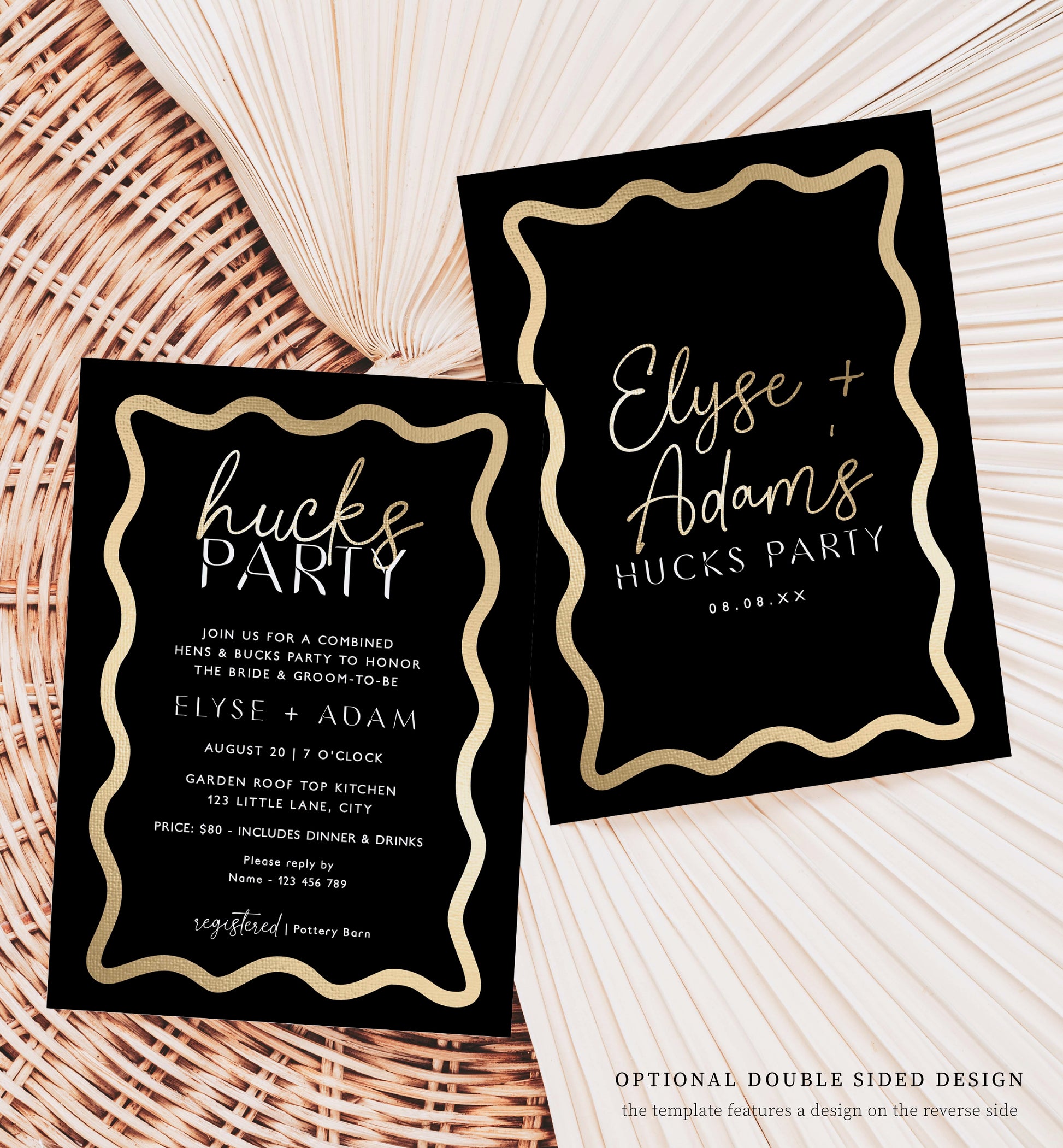 Black and Gold Party Template