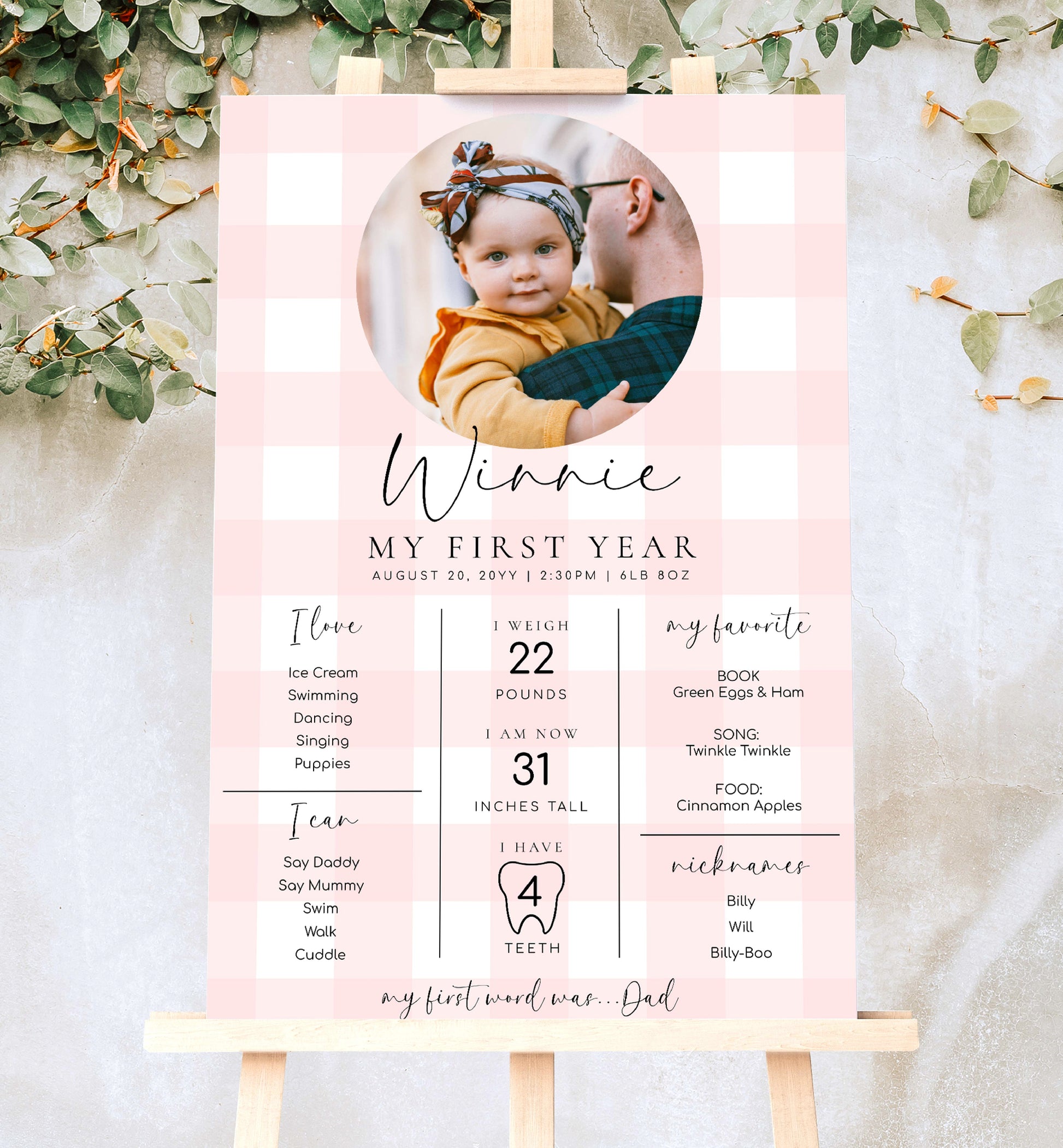 Baby On Board Sign Template