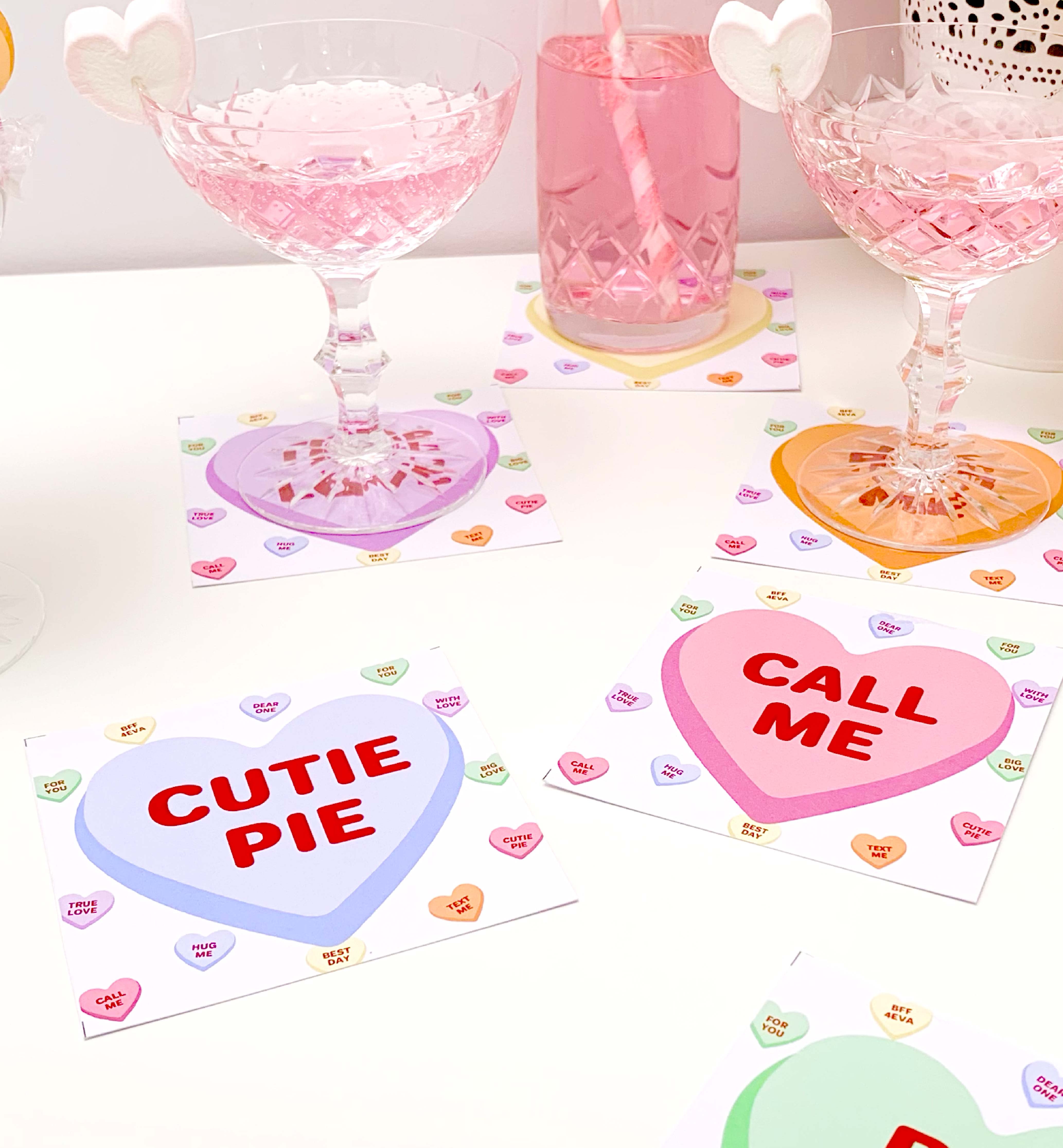 Printable on sale drink coasters