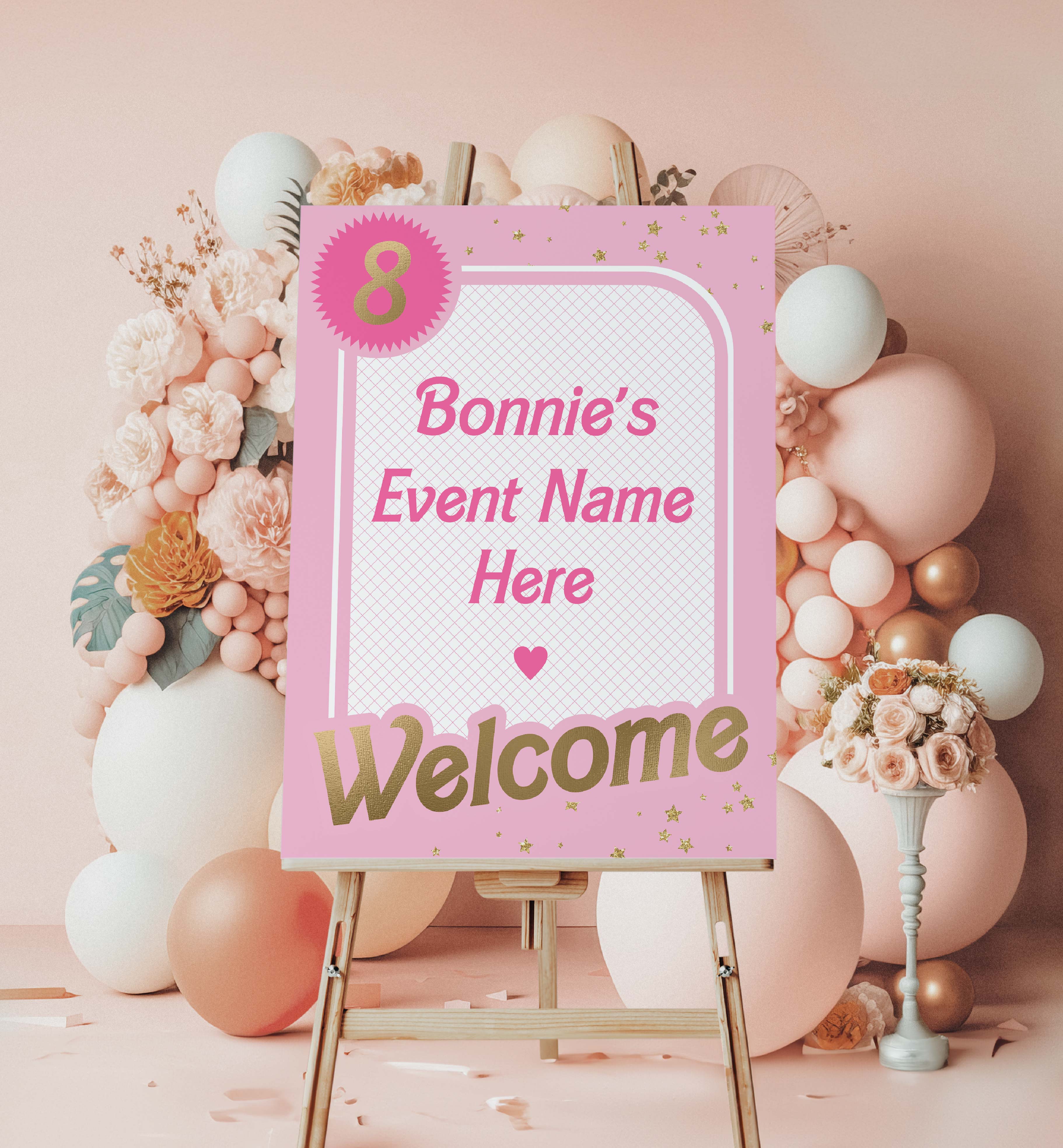 Barbie orders party signs