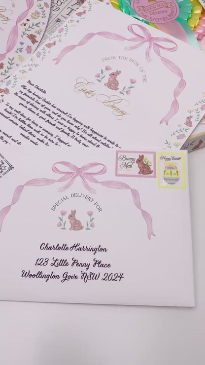 Personalised Letter From The Easter Bunny Pink