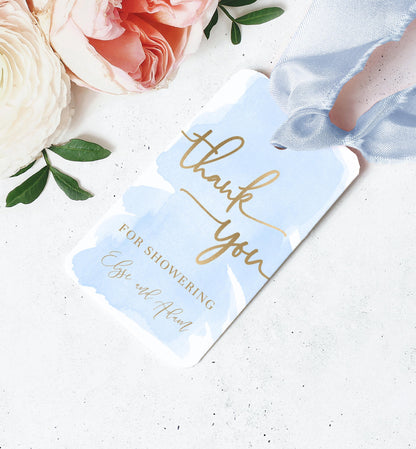 Watercolour Blue | Printable Baby Shower Games Bundle