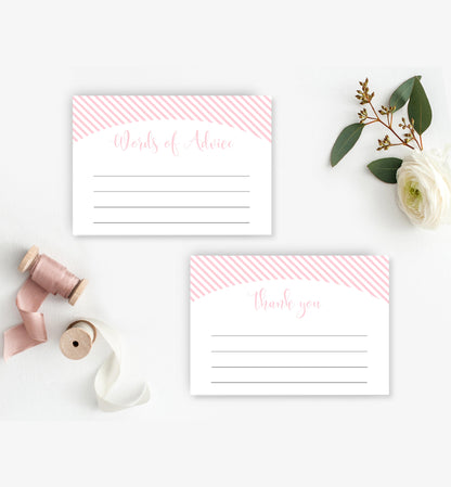 Stripe Pink | Printable Baby Shower Games Bundle - Black Bow Studio