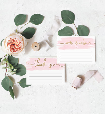 Watercolour Pink | Printable Baby Shower Games Bundle