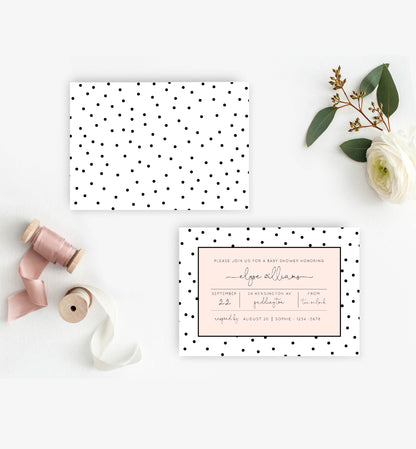 So Frenchy | Printable Baby Shower Invitation - Black Bow Studio