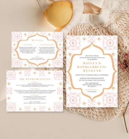 Desert Dream | Printable Bachelorette Weekend Invitation Suite - Black Bow Studio