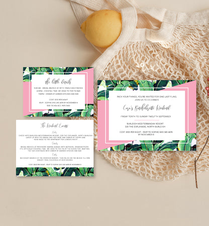 The Hills | Printable Bachelorette Weekend Invitation Suite - Black Bow Studio