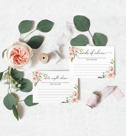 Darcy Floral Pink | Printable Bridal Shower Games Bundle Template - Black Bow Studio