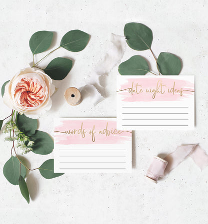 Watercolour Pink | Printable Bridal Shower Games Bundle Template