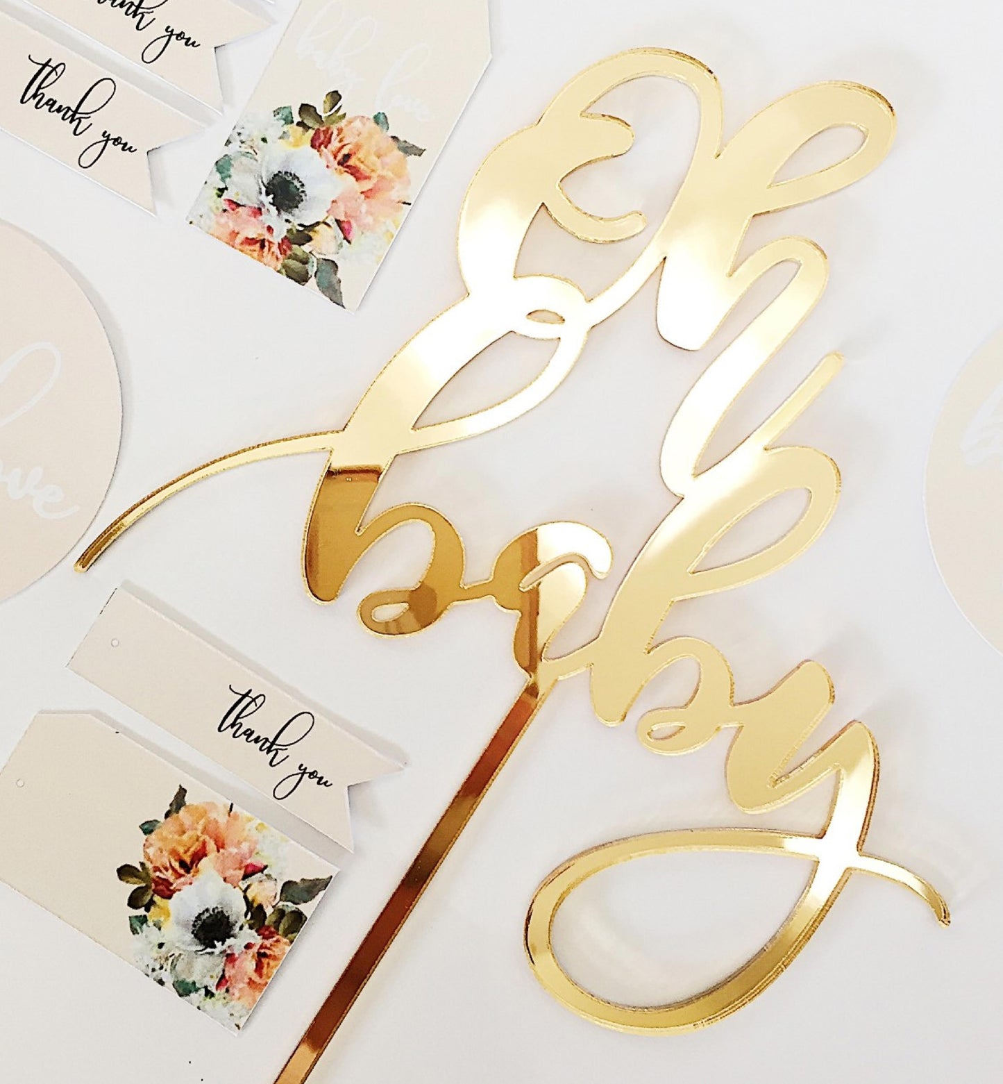 Cake Topper Gold Mirror Acrylic  Bride To Be – Black Bow Studio