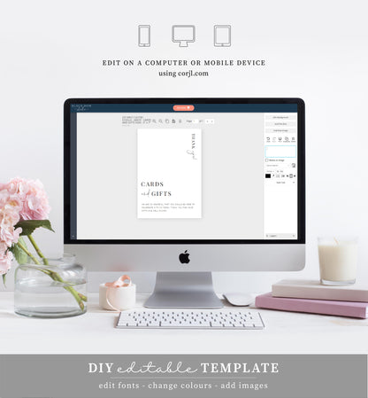 Estelle White | Printable Cards and Gifts Sign Template