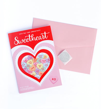 Convo Hearts Pink | Valentine's Day Greeting Card