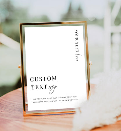 Estelle White | Printable Custom Text Sign