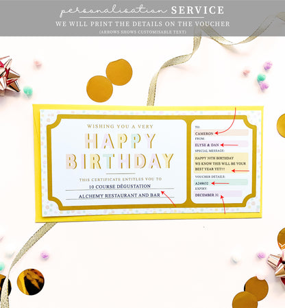 Dot Pastel | Birthday Gift Voucher