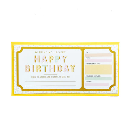 Dot Pastel | Birthday Gift Voucher