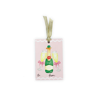 Champagne Toast Pink | Set of 10 Gift Tags