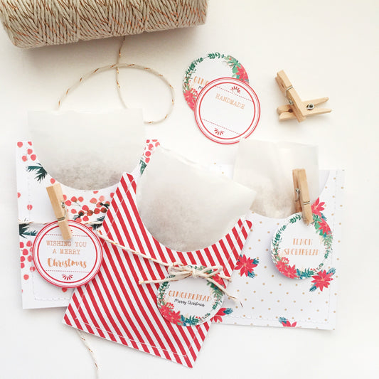 Freebie | Printable Christmas Treat Pocket - Black Bow Studio