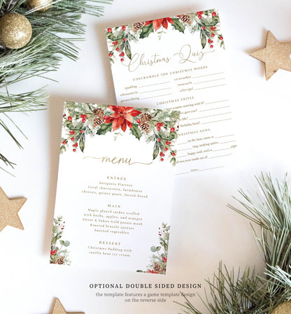 Nutmeg Noel | Printable Christmas Menu