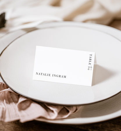 Estelle White | Printable Place Cards Template